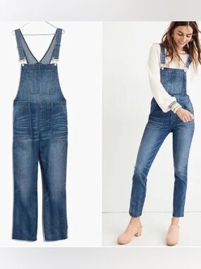 Madewe!! Denim Skinny Overall in Jansing Wash, Size XXS.